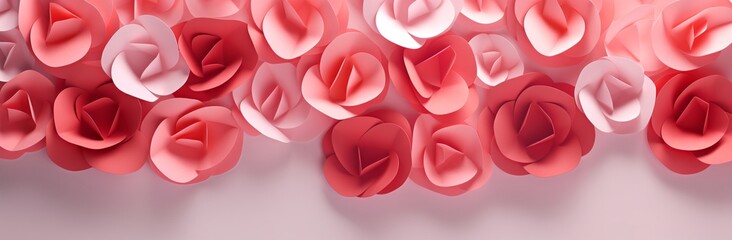 valentine's day romantic backdrop heart-shaped roses