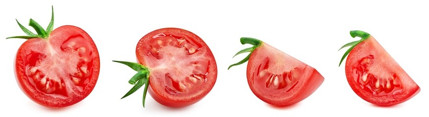 Tomato isolated on white background