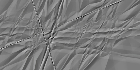 Black and gray ripped wrinkled crumpled paper background texture pattern overlay. wrinkled high resolution arts craft and Seamless white crumpled paper.
