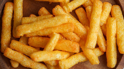 snack with spicy corn flavor