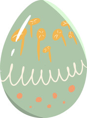 easter cake with eggs and ribbon