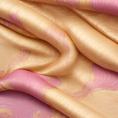 Texture of silk fabric wallpaper. Generative AI. Fabric silk texture. tissue, textile, cloth, fabric, material, texture.