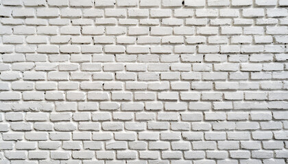 White brick wall with visible texture, industrial, realistic background