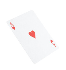 Playing card isolated on white. Poker game