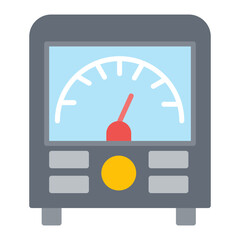 Ammeter icon vector image. Can be used for Electric Circuits.