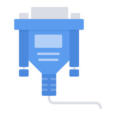 Vga Cable icon vector image. Can be used for Electric Circuits.
