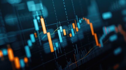 Stock color trading charts