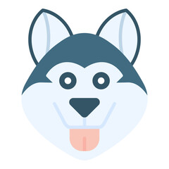 Arctic Dog icon vector image. Can be used for In The Wild.