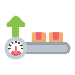 Capacity icon vector image. Can be used for Factory.