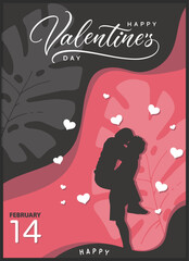 Valentine's Day vector design for greeting cards, flyers, posters. Vector illustration 08
