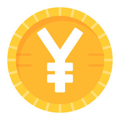 Chinese Yuan icon vector image. Can be used for Fintech.