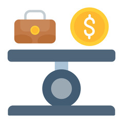 Balance icon vector image. Can be used for Fintech.