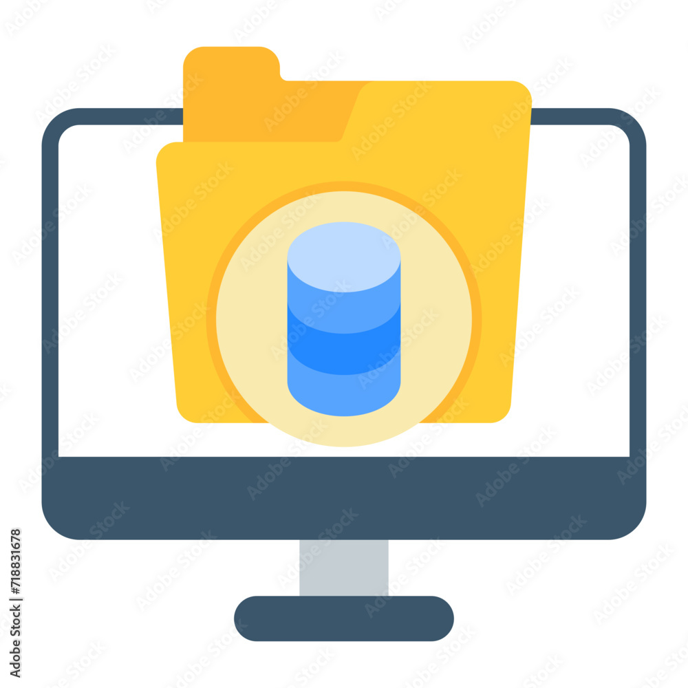 Poster online database icon vector image. can be used for web hosting.