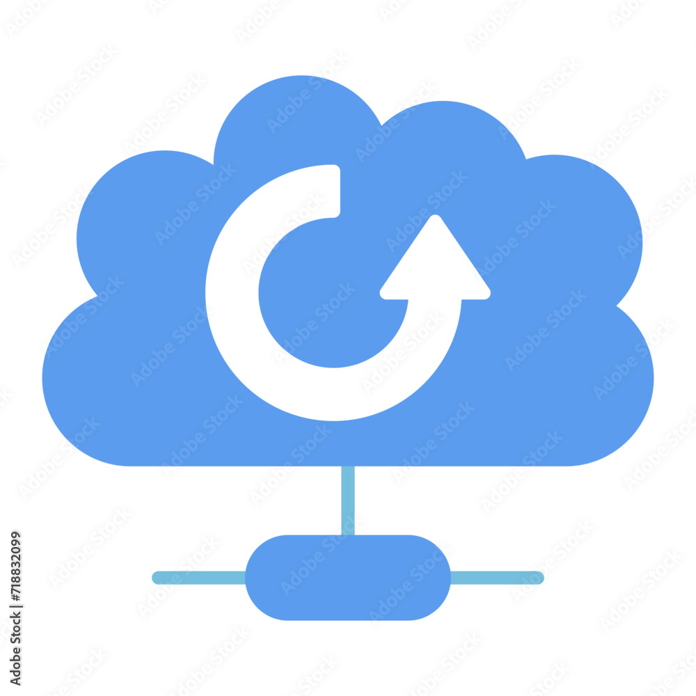 Poster database cable icon vector image. can be used for web hosting.