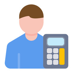 Accountant icon vector image. Can be used for Digital Nomad.