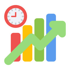 Productivity icon vector image. Can be used for Digital Nomad.