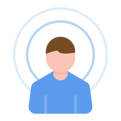 Influencer icon vector image. Can be used for Digital Nomad.