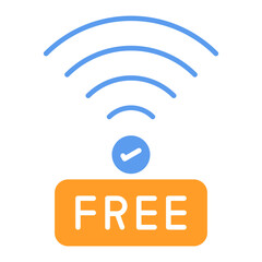 Free Wifi icon vector image. Can be used for Digital Nomad.