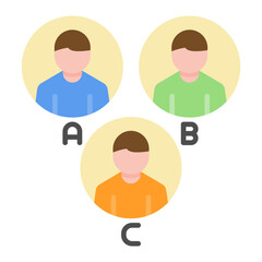 Customer Types icon vector image. Can be used for Digital Nomad.