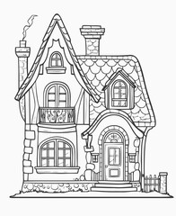 sketch of house