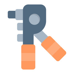 Rivet Gun icon vector image. Can be used for Plumbing.