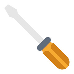 Screwdriver icon vector image. Can be used for Plumbing.
