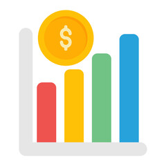 Gross Profit icon vector image. Can be used for Finance.