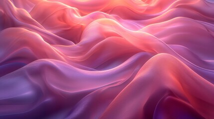Obraz premium Pink Waves of Love: A Tribute to Valentine's Month Generative AI