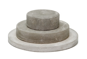 Concrete template podium pedestal for show cosmetic or skin care products display on transparent background ,png file