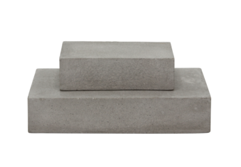 Concrete template podium pedestal for show cosmetic or skin care products display on transparent background ,png file