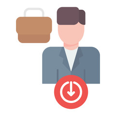 Internal Applicants icon vector image. Can be used for Recruitment Agency.