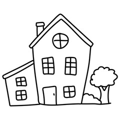 Hand drawn house 