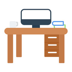 Workspace icon vector image. Can be used for Creativity.