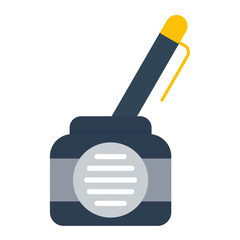 Pen And Ink icon vector image. Can be used for Creativity.