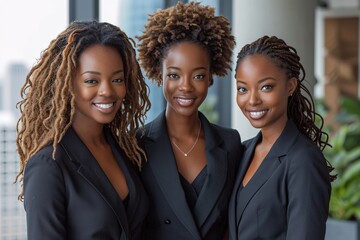 Curls and Suits: Three Black Women Embrace the Monthly Challenge Generative AI