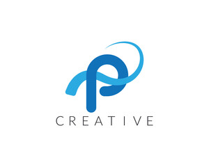 Letter P Star logo icon design. Creative template for company and business - obrazy, fototapety, plakaty