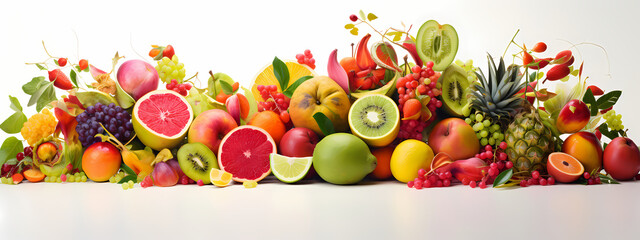 Exotic Slices: Summer's Colorful Fruit Medley