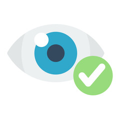Healthy Eye icon vector image. Can be used for Optometrist.