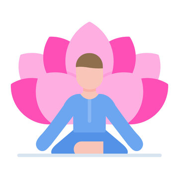 Retreat icon vector image. Can be used for Alternative Medicine.