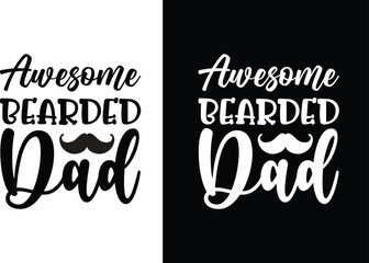 Dad papa father beards t-shirt design, Typography dad papa family t shirt for gift