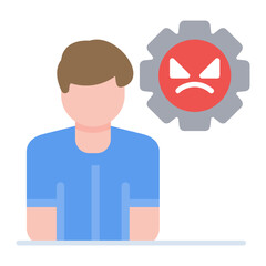 Anger Management icon vector image. Can be used for Alternative Medicine.