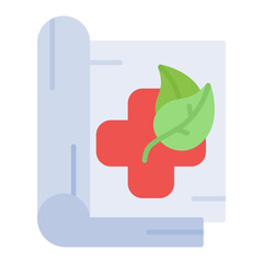 Fototapeta premium Alternative Medicine Magazine icon vector image. Can be used for Alternative Medicine.