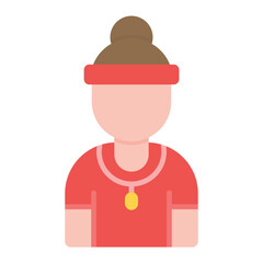 Referee Female icon vector image. Can be used for Hockey.