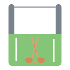 Penalty Box icon vector image. Can be used for Hockey.