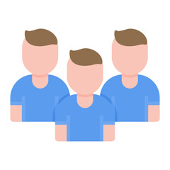 Fototapeta premium Field Hockey Male Team icon vector image. Can be used for Hockey.