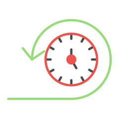 Past icon vector image. Can be used for The Future.