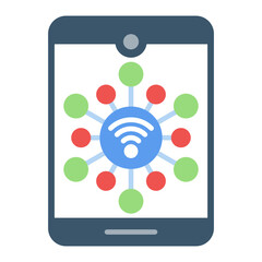 Internet of Things icon vector image. Can be used for The Future.