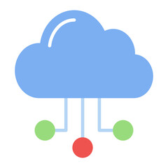 Cloud icon vector image. Can be used for The Future.