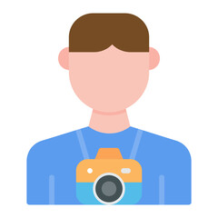 Photographer icon vector image. Can be used for Gig Economy.