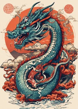 A Majestic Dragon’s Roar Painting, Digital Art